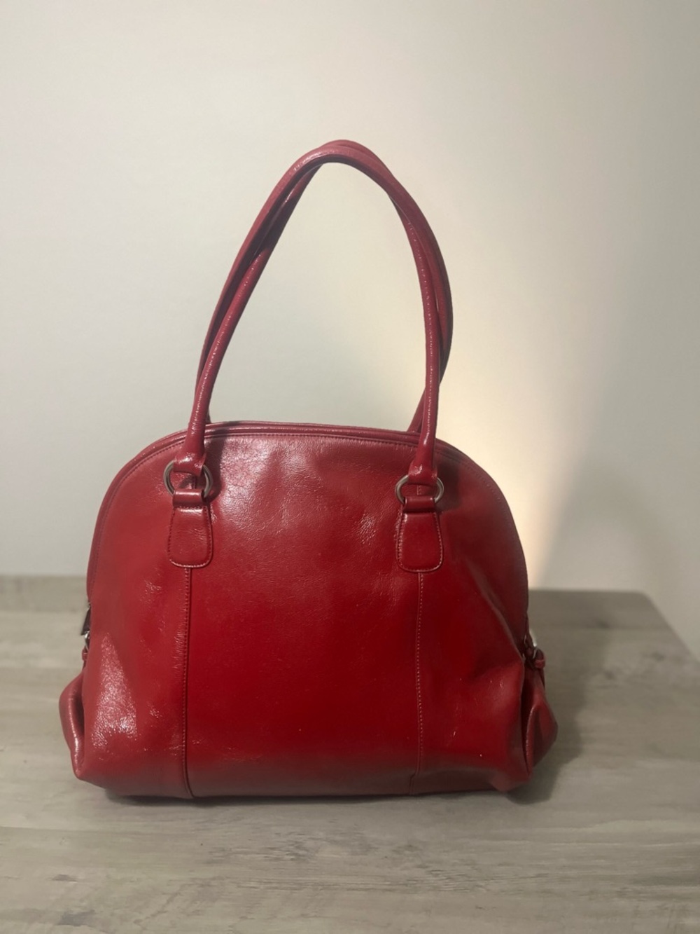 Hobo International Candy Apple Red  Extra Large Patent Leather Tote